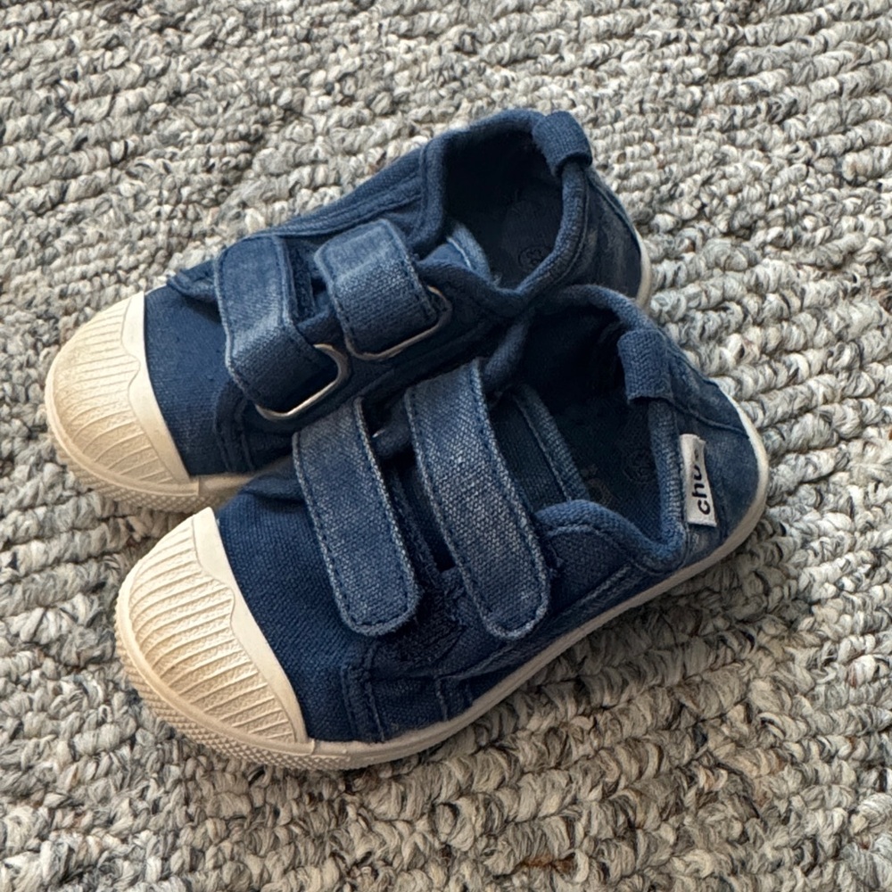 Chus Kids' Denim Blue Velcro Sneakers